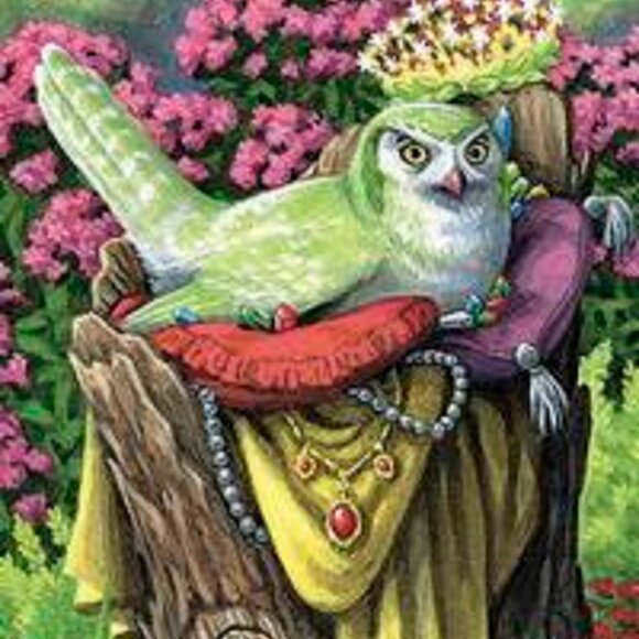 Tarot of the Owls Mini Deck, beginner deck, guidebook - Picture 4 of 5